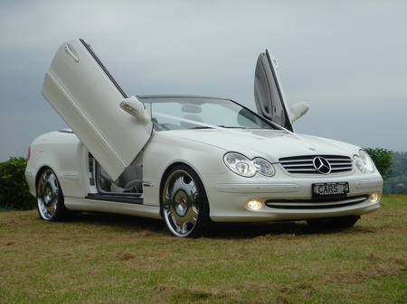 Mercedes CLK with Lamborghini doors Mercedes CLK Convertible to take you to Mercedes CLK with Lamborghini doors Mercedes CLK Convertible to take you to